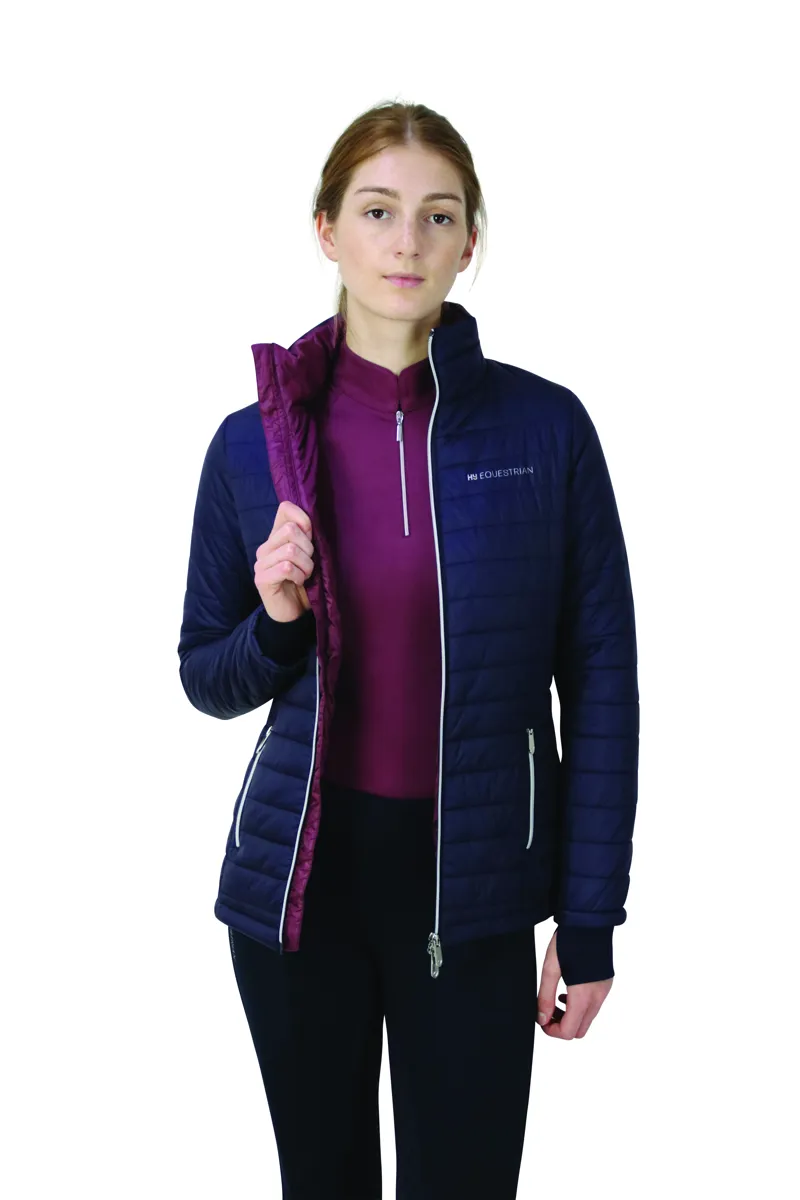 Hy Equestrian Synergy Padded Jacket - Navy/Fig